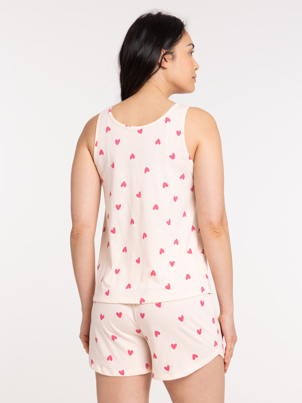 Pyjama court coeurs femme Pyjama court coeurs femme