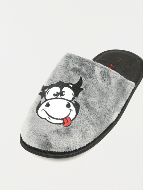 Pantoufle mule imprimé vache (40-46) Pantoufle mule imprimé vache (40-46)