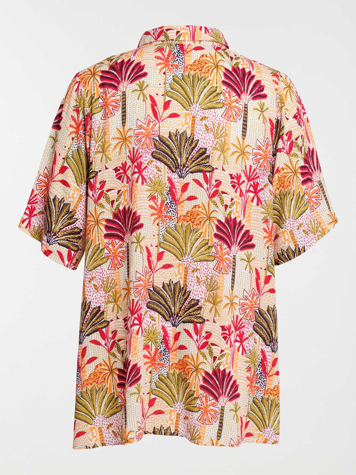 Chemise fluide motif grande taille femme