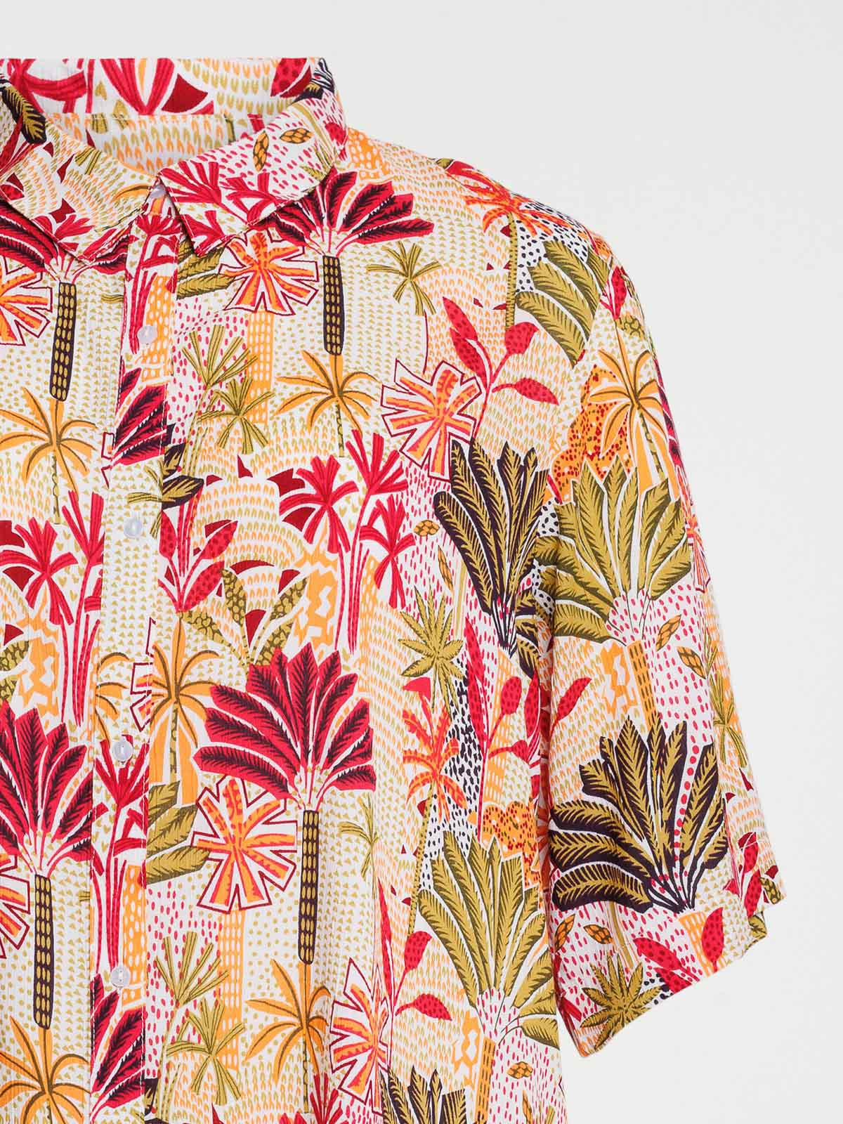 Chemise fluide motif grande taille femme