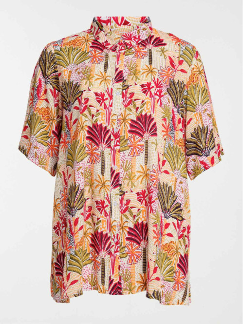Chemise fluide motif grande...