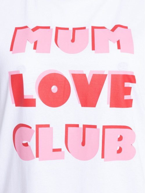 Tee-shirt Mum love club femme