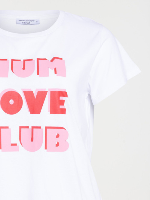 Tee-shirt Mum love club femme