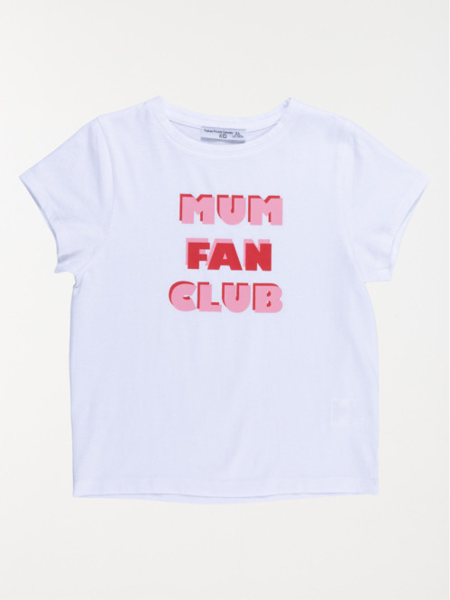 T-shirt Mum fan club fille...