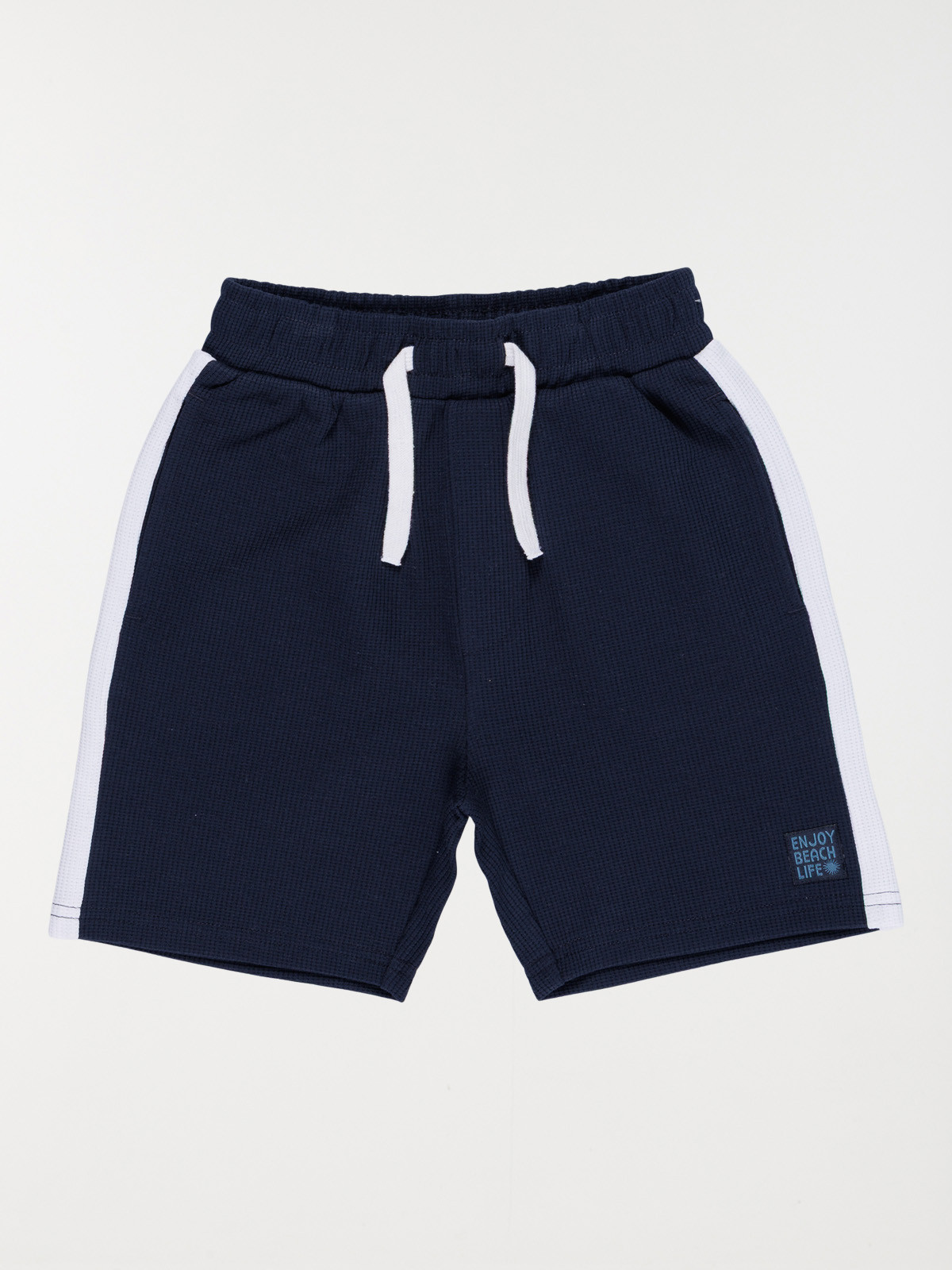 Bermuda bandes blanches garçon (3-12A)