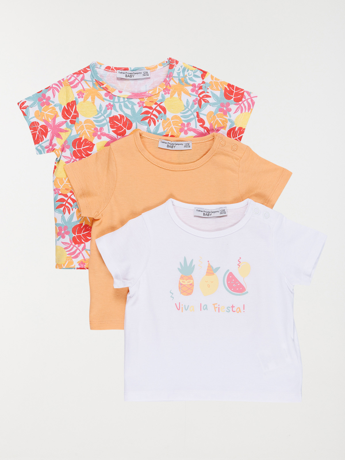Lot de 3 T-shirts fille (3-36M)
