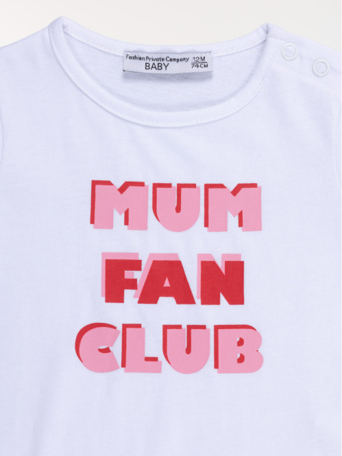 T-shirt mum fan club fille...