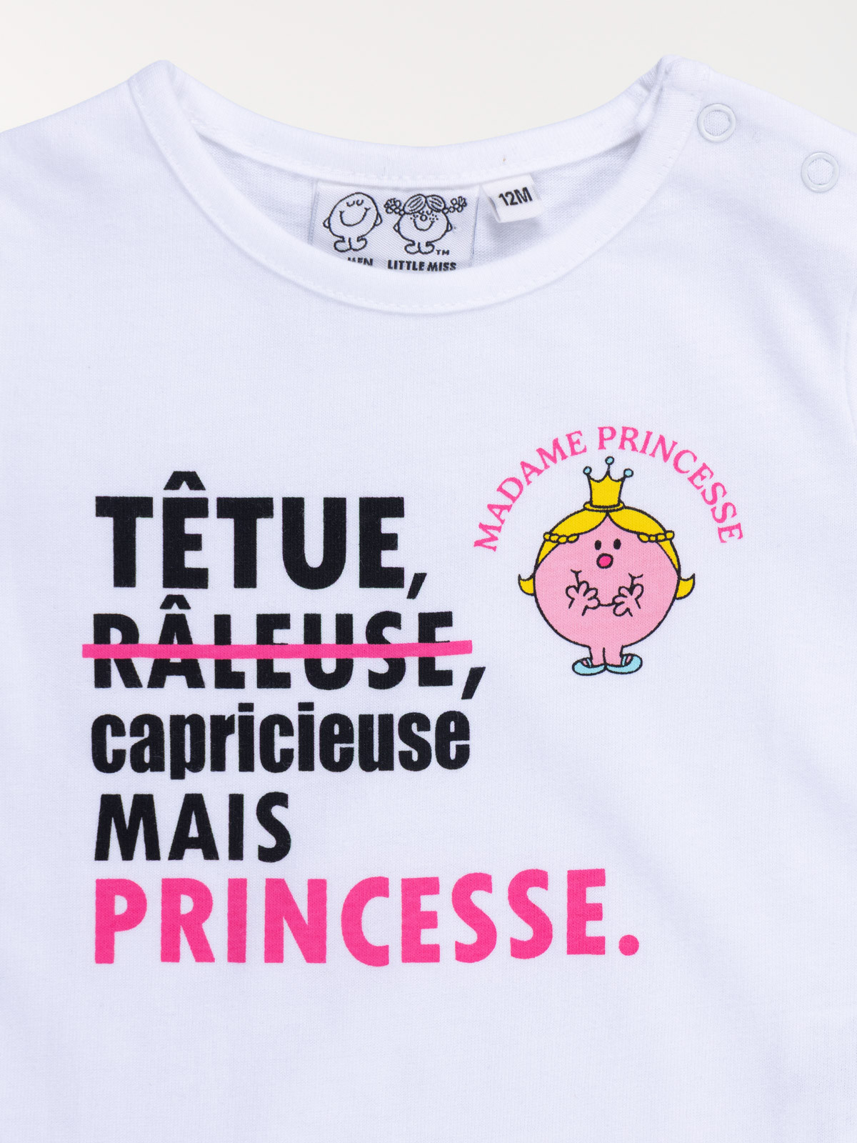 T-shirt Madame Princesse fille (3-36M) T-shirt Madame Princesse fille (3-36M)
