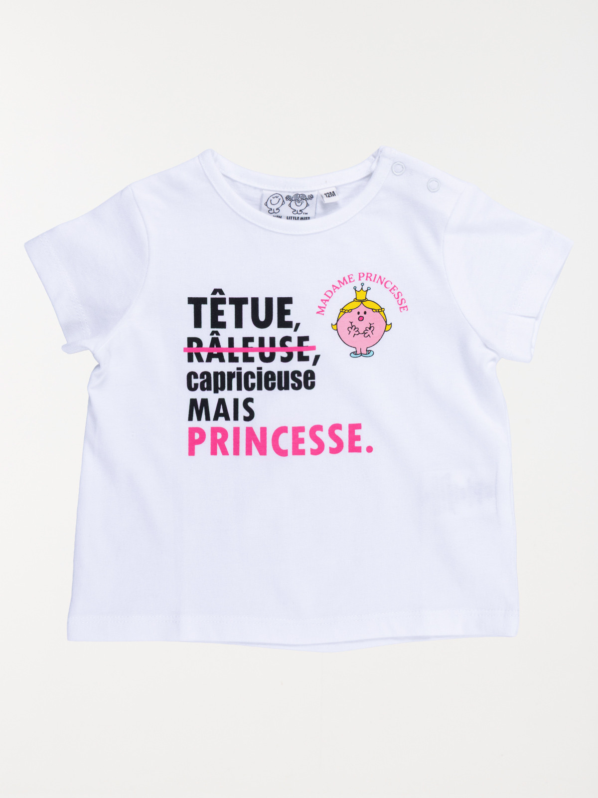 T-shirt Madame Princesse fille (3-36M) T-shirt Madame Princesse fille (3-36M)