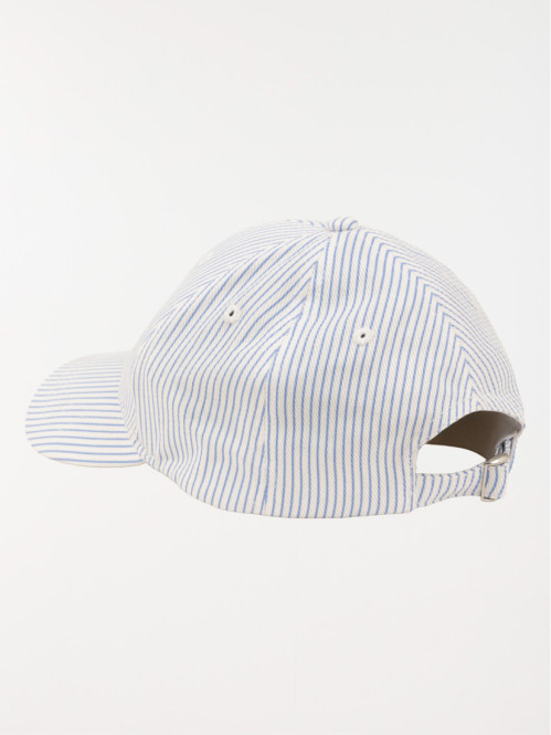 Casquette rayée coeurs femme