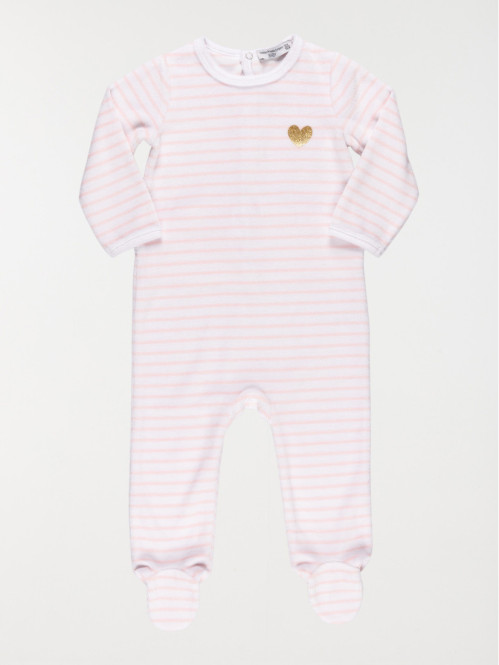 Dors bien rayé fille (3-24M)
