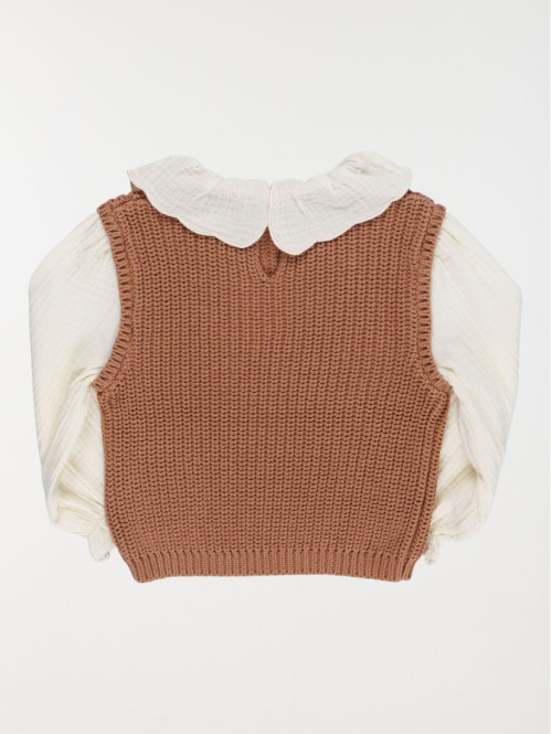 Pull 2 en 1 fille (3-36M)