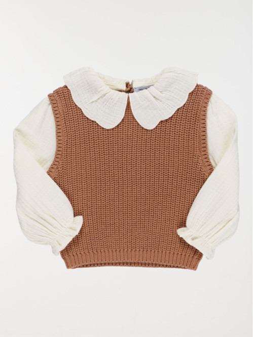 Pull 2 en 1 fille (3-36M)