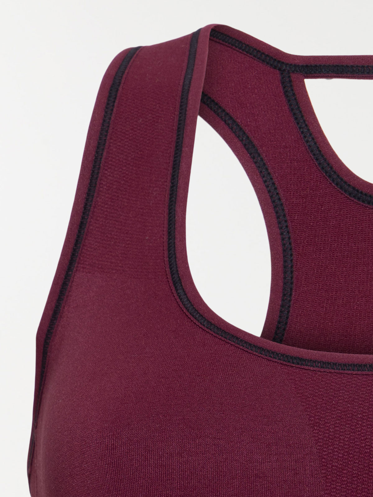 Brassière sport bordeaux foncé femme Brassière sport bordeaux foncé femme