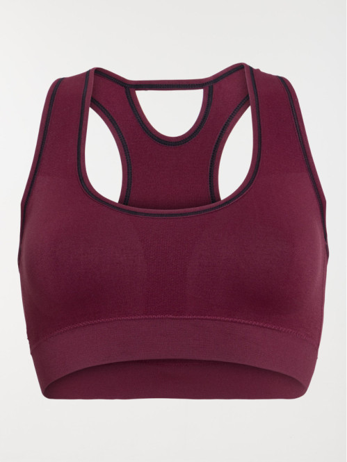 Brassière sport bordeaux...