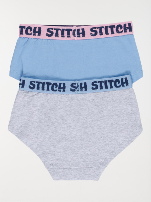Lot de 2 boxers Stitch fille