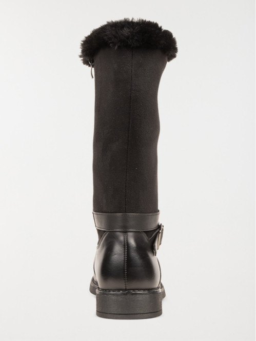 Bottes noires fourrées fille (31-35)