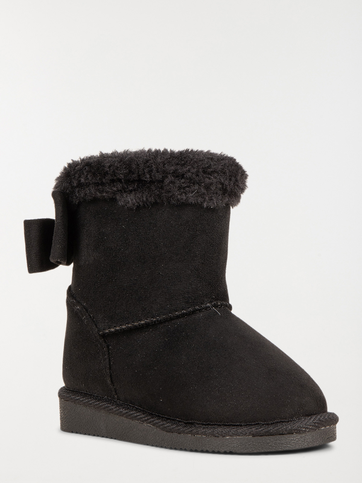 Bottines fourrées noires fille (25-30)