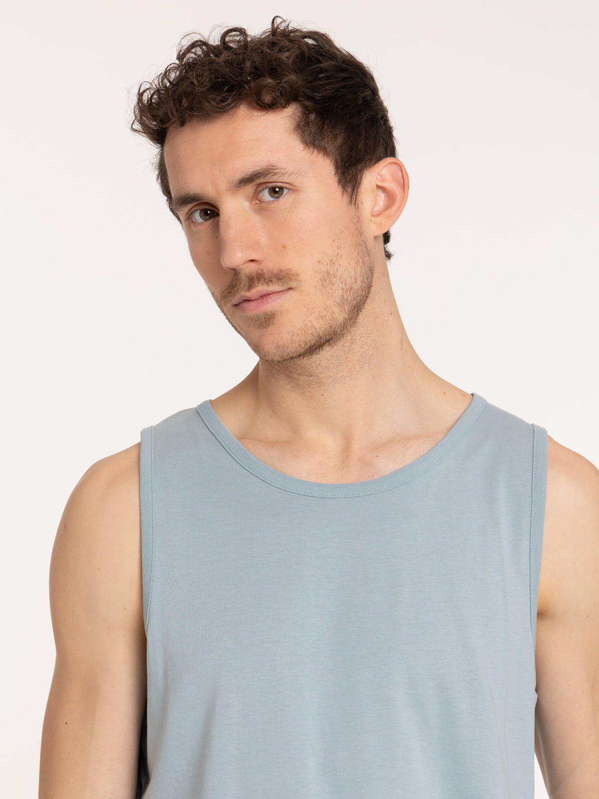  Débardeur basique ardoise clair homme