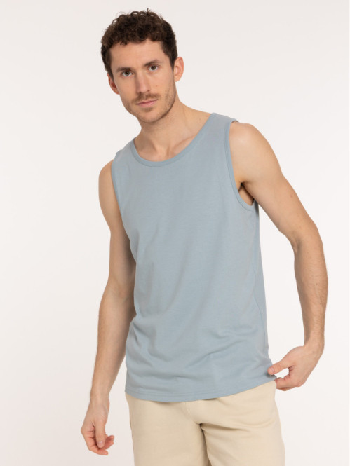  Débardeur basique ardoise clair homme