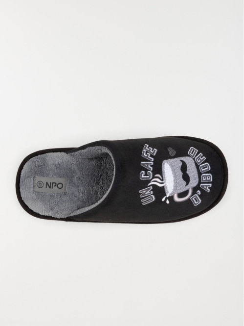 Chaussons message café homme (41-46) Chaussons message café homme (41-46)