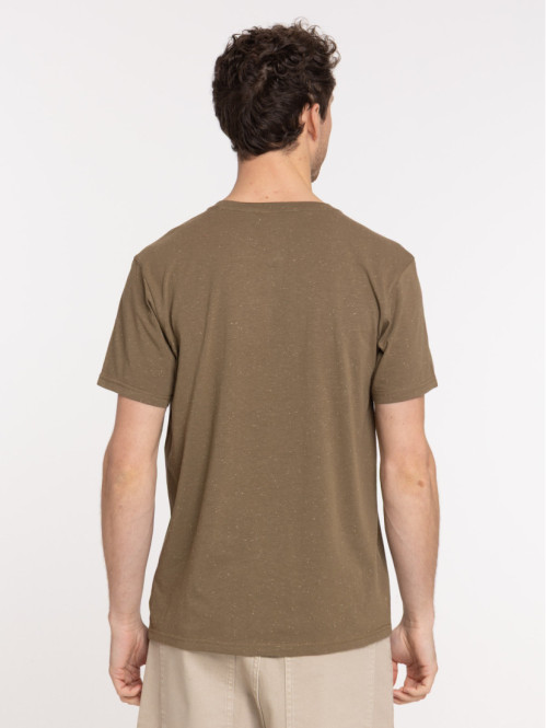 T-shirt boutonné col rond...