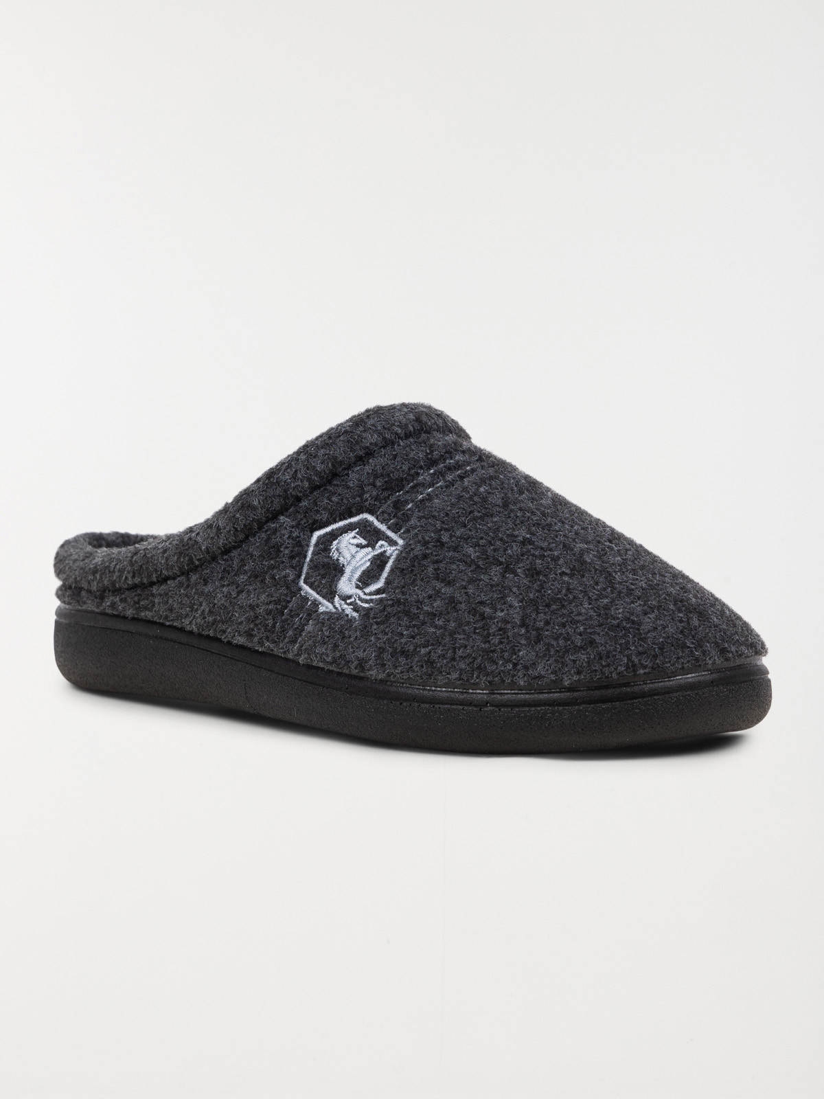 Chausson gris cheval brodé homme (40-45) Chausson gris cheval brodé homme (40-45)