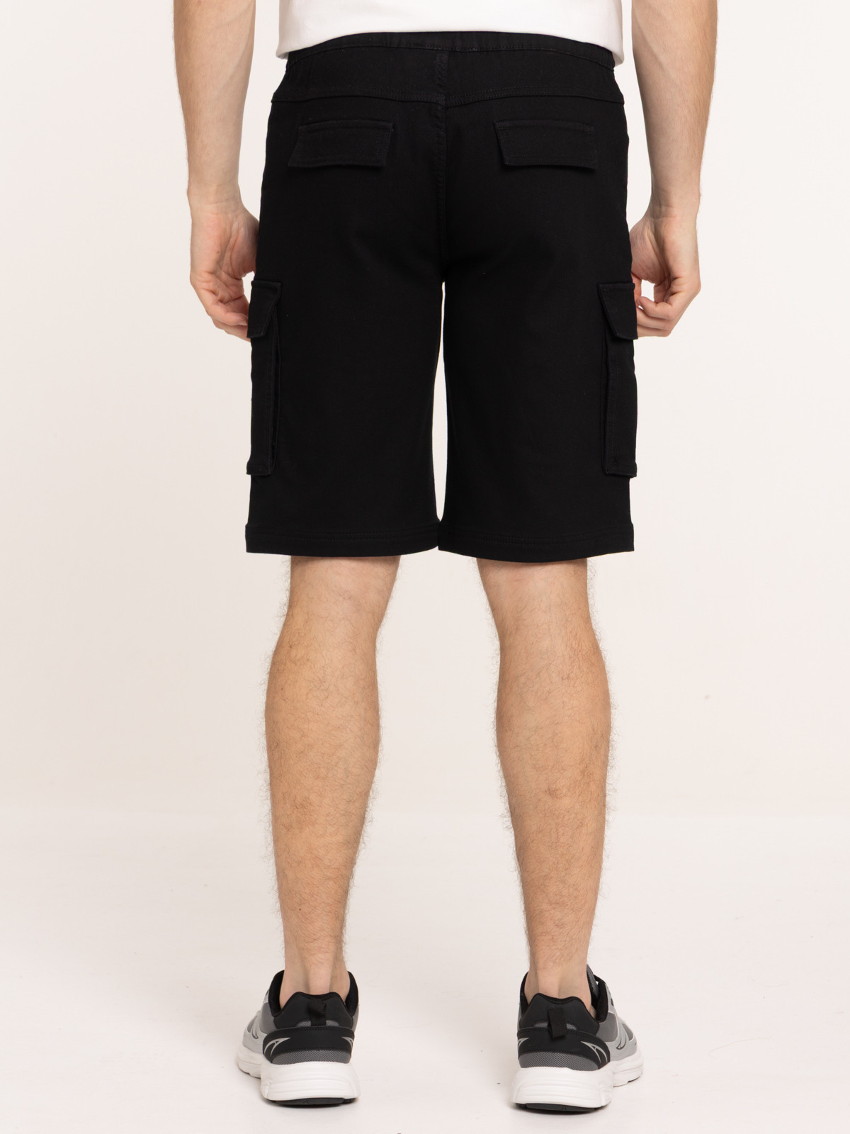 Bermuda cargo noir homme