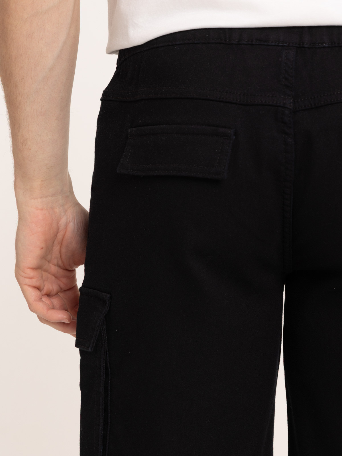 Bermuda cargo noir homme