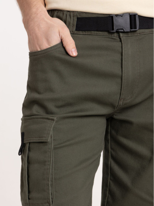 Bermuda cargo kaki quite homme