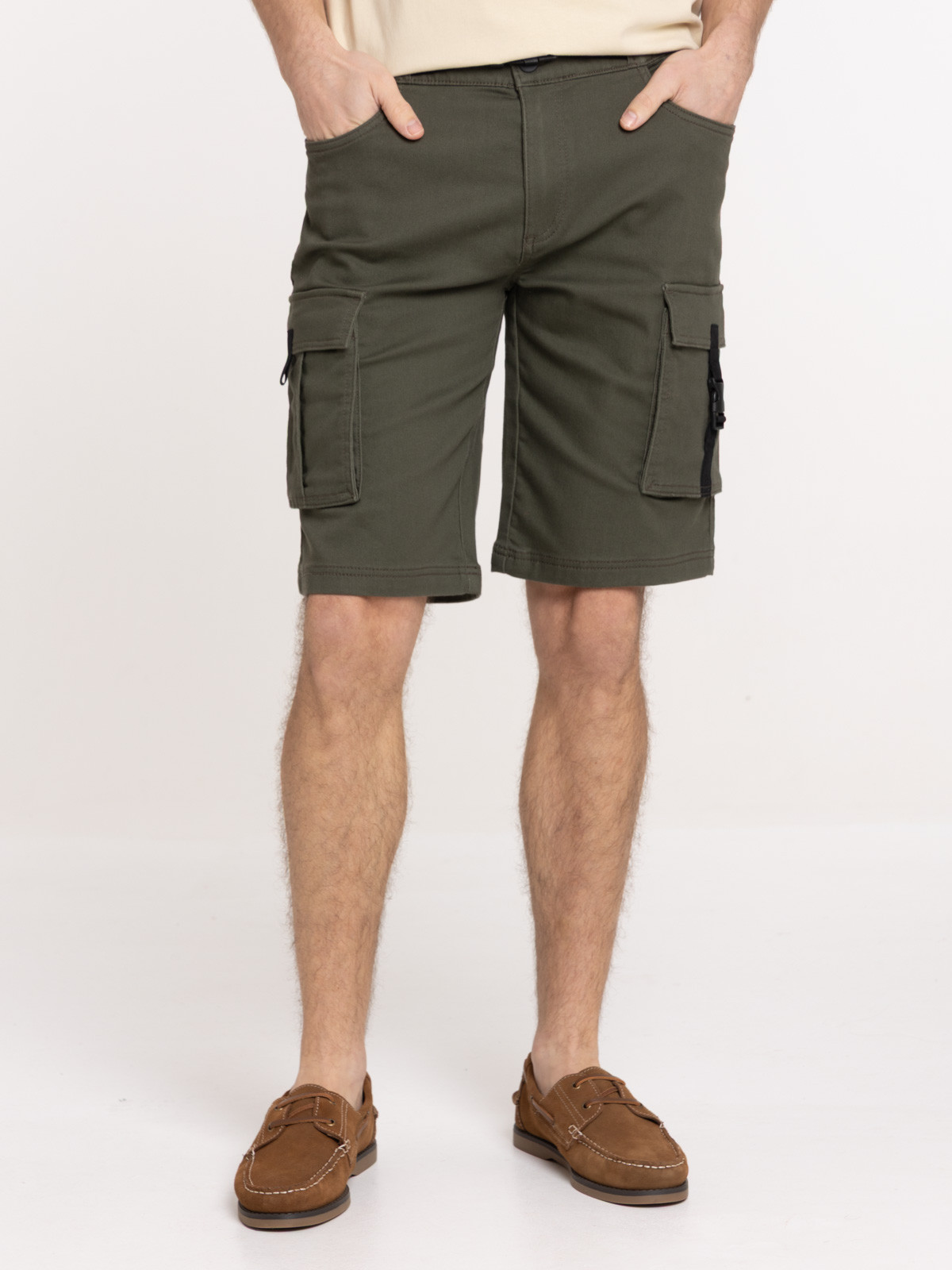 Bermuda cargo kaki quite homme