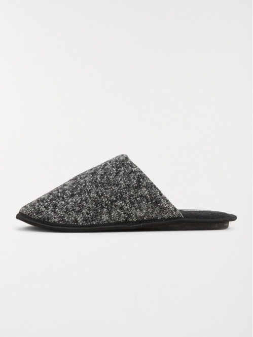 Chaussons mules noirs homme (41-46)