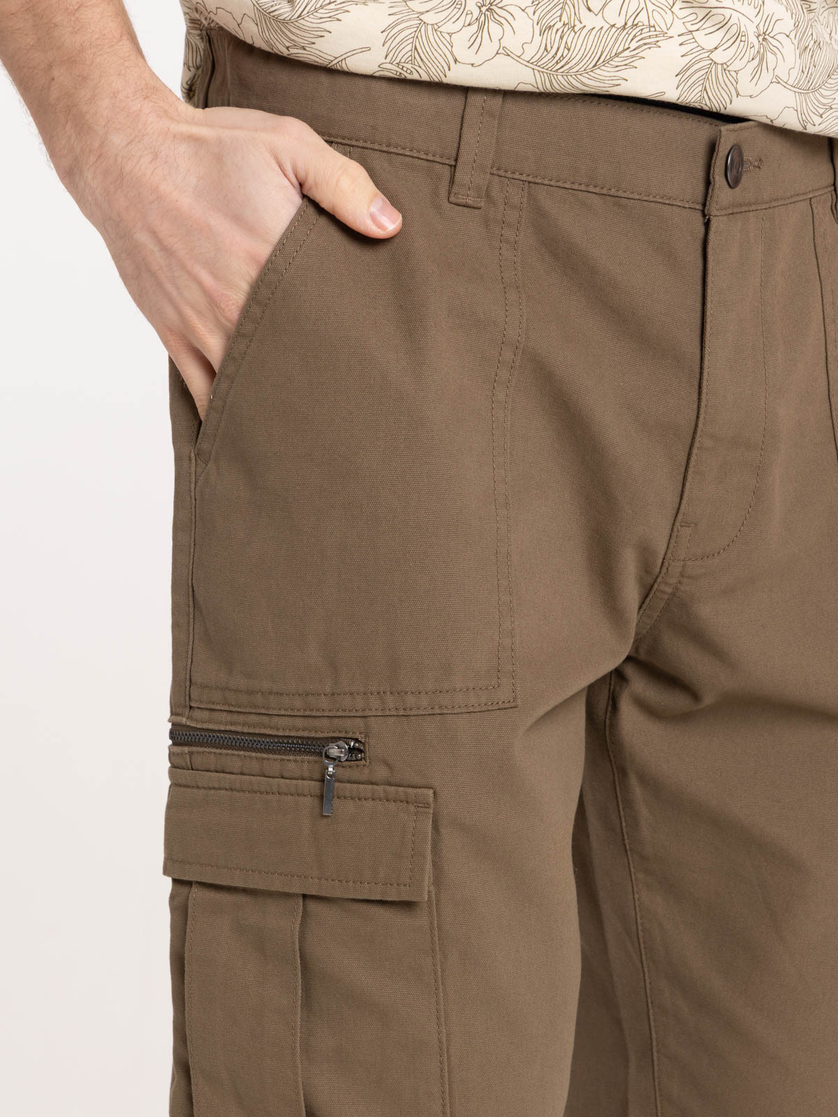 Bermuda cargo coloris earth homme