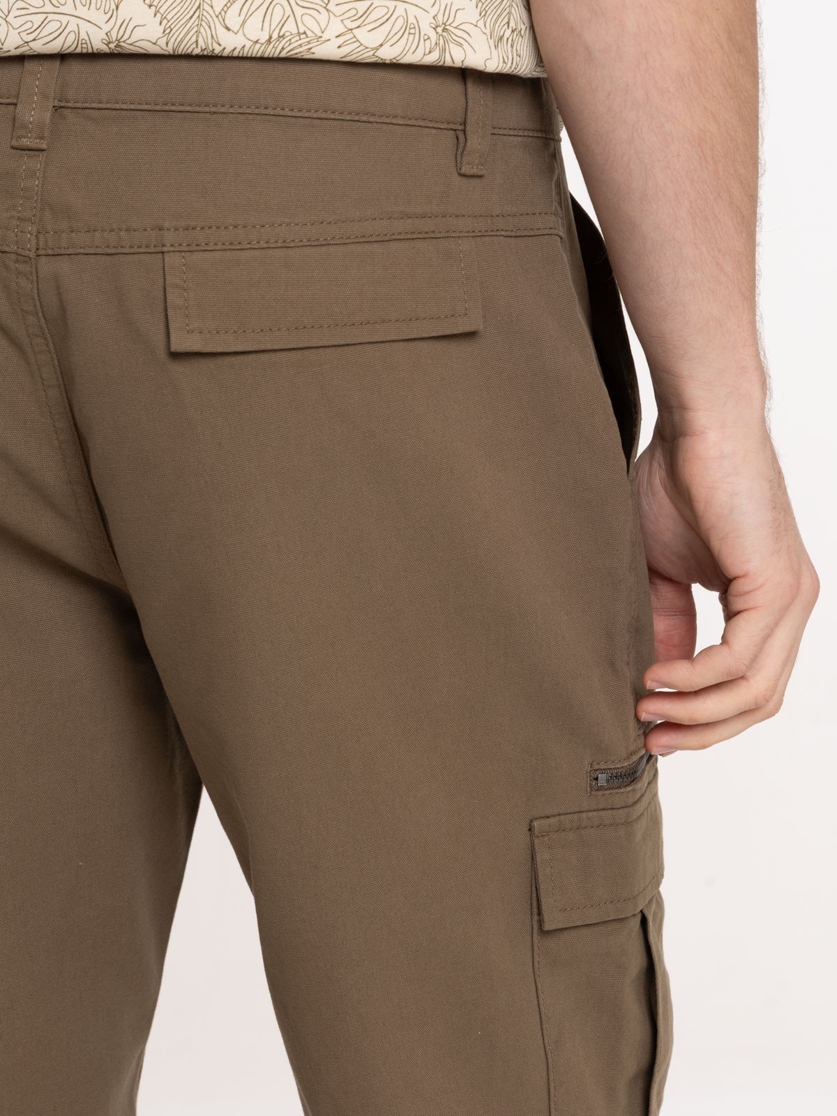 Bermuda cargo coloris earth homme