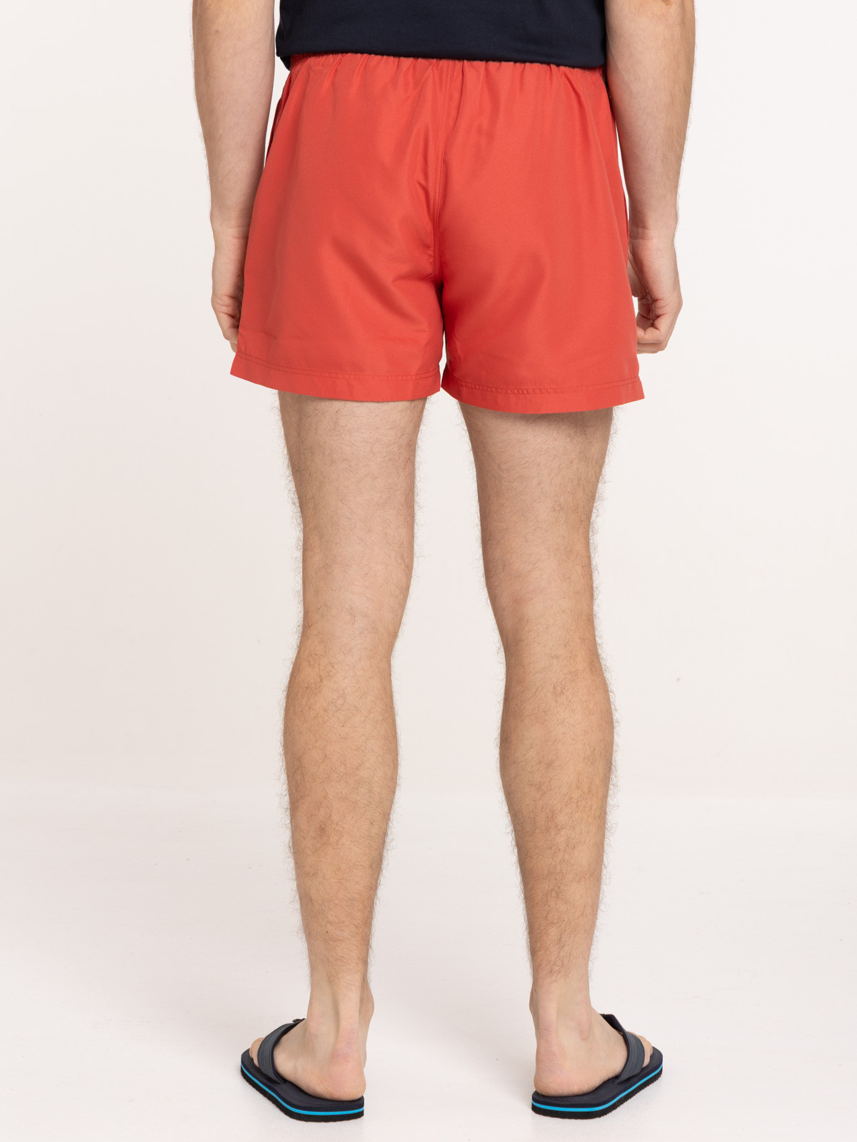 Short de bain rouge brûlé homme