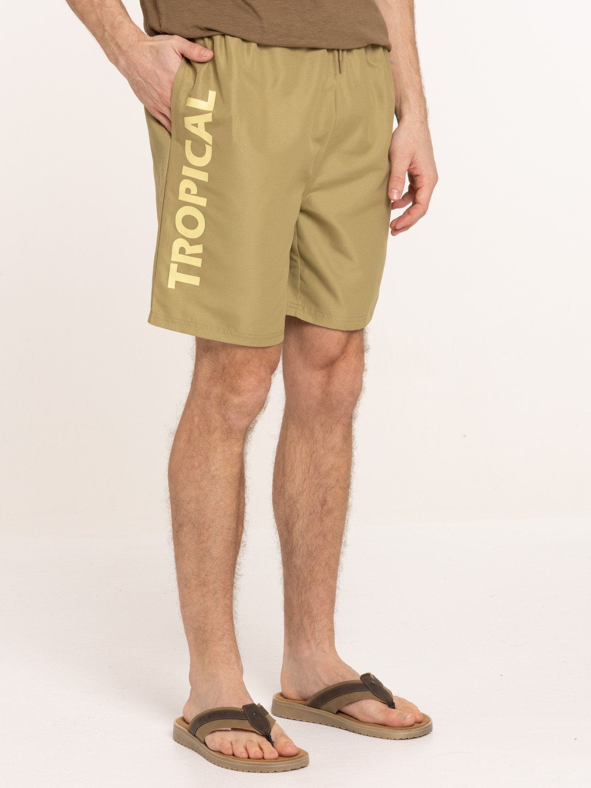 Short de bain tropical homme