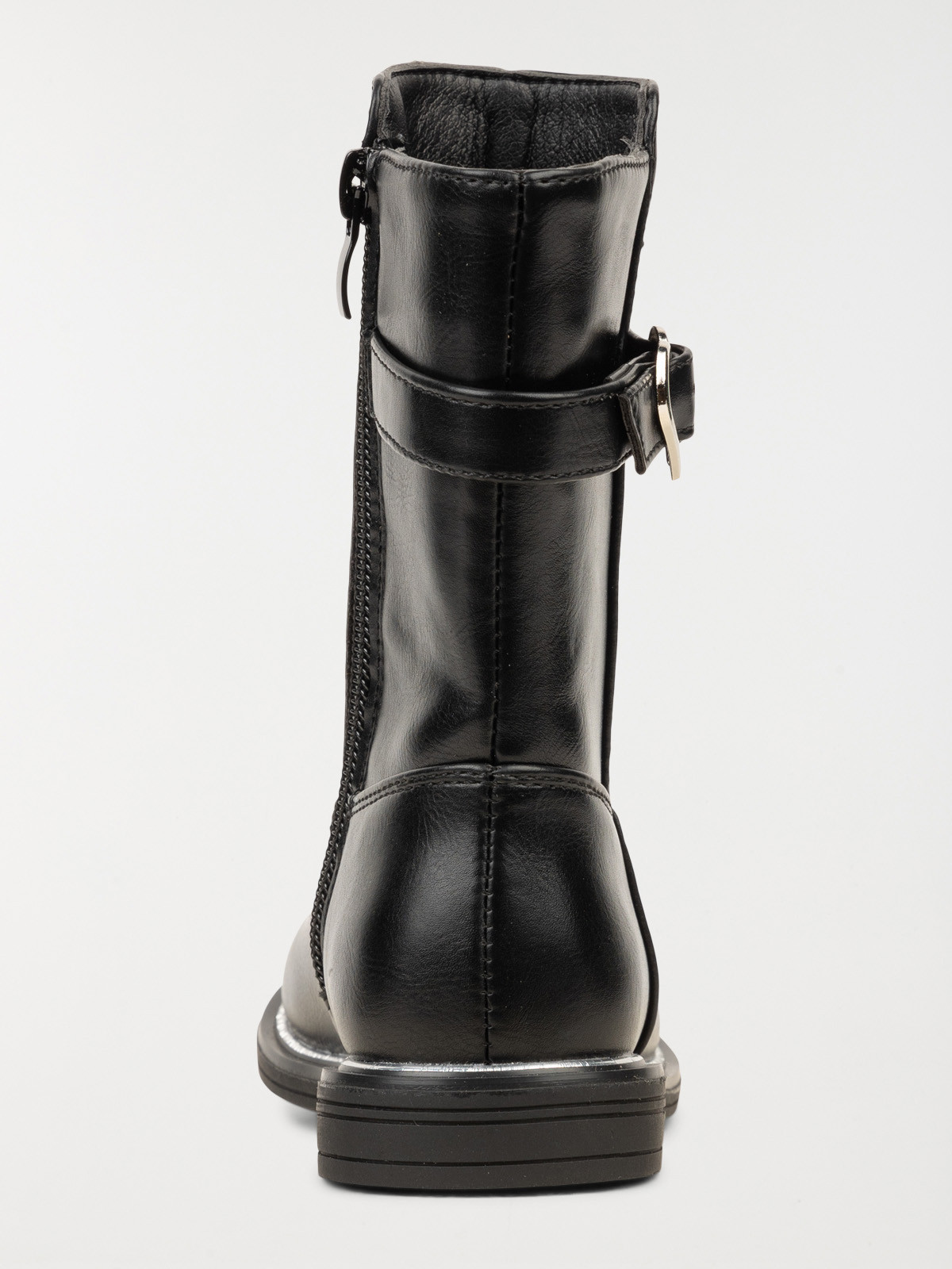 Bottes noires bride coeur fille (25-30)