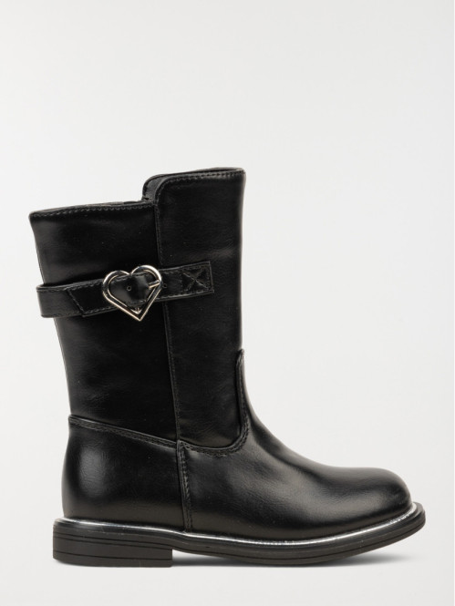Bottes noires bride coeur...