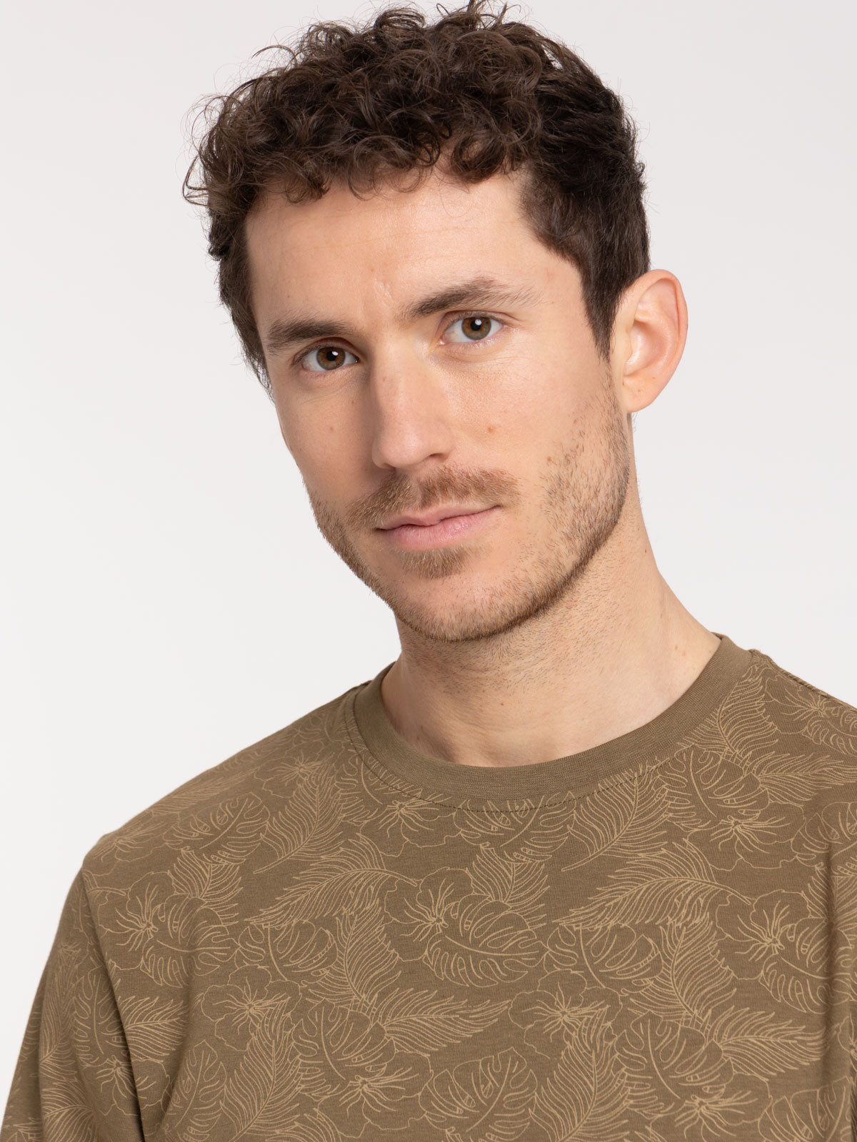 T-shirt imprimé feuillage homme T-shirt imprimé feuillage homme