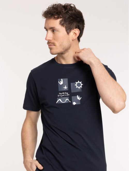 T-shirt motif graphique et...