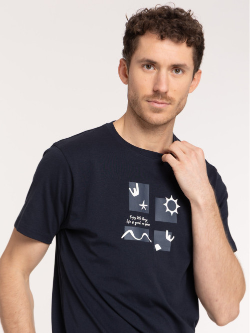 T-shirt motif graphique et...