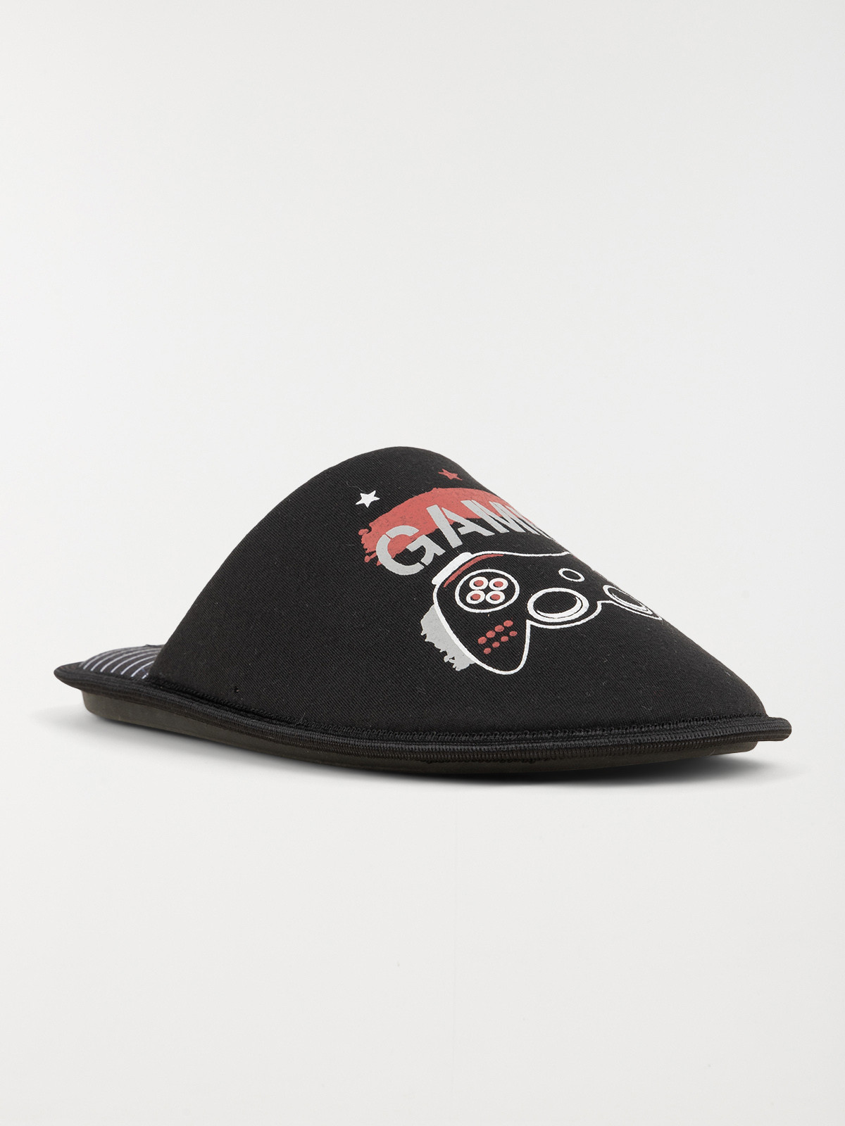 Chaussons noirs gamer homme (41-46)