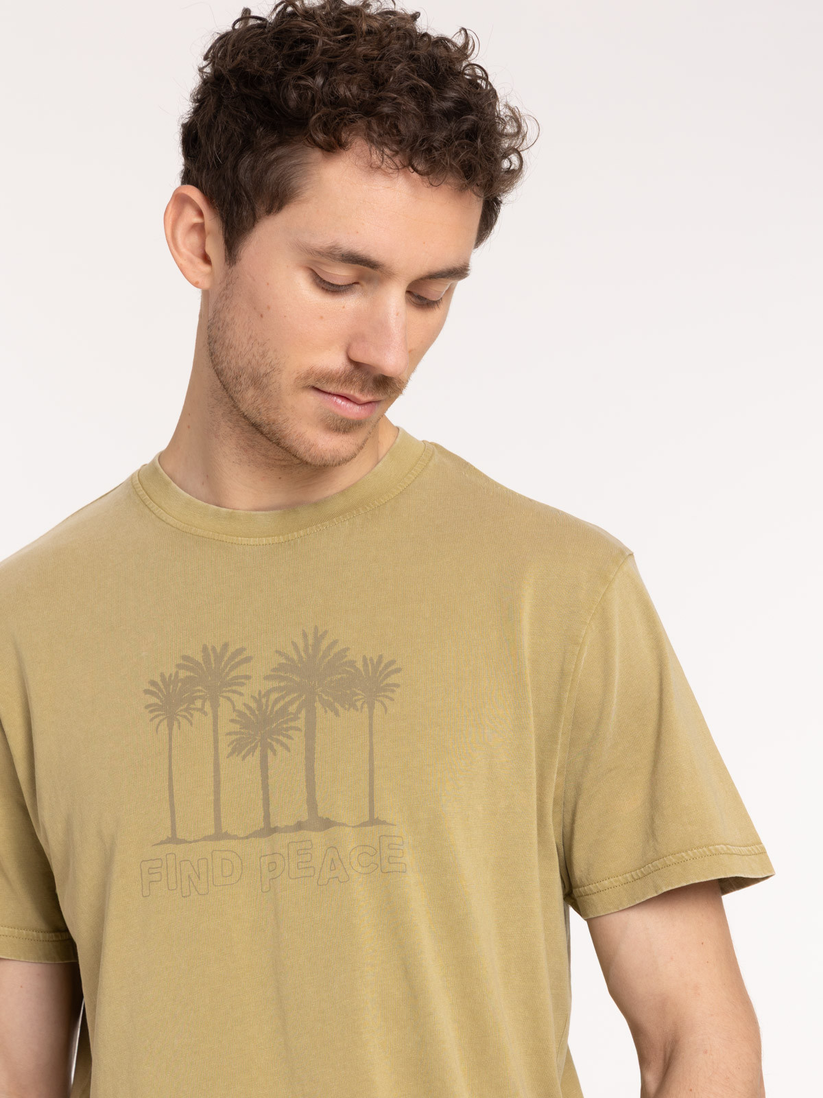 T-shirt motif palmier homme