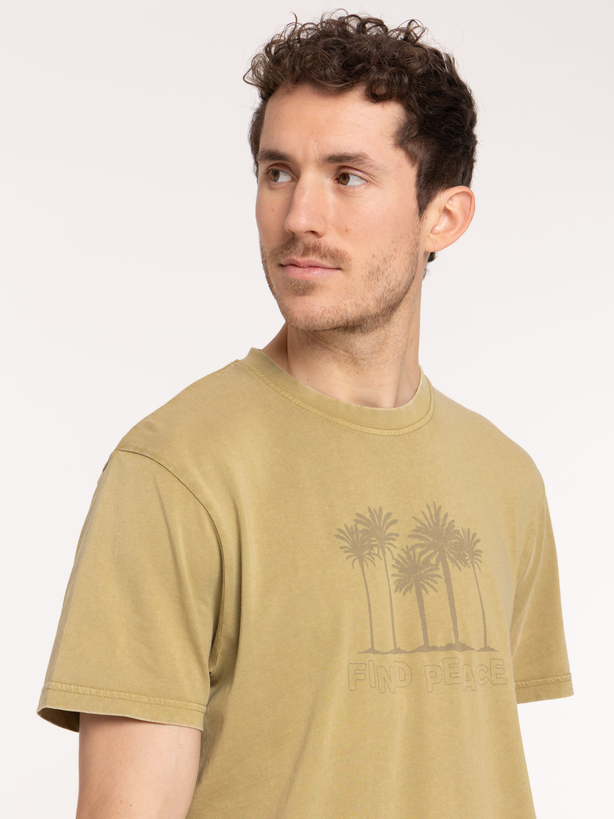 T-shirt motif palmier homme