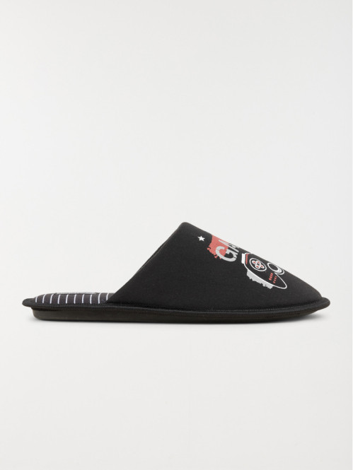 Chaussons noirs gamer homme (41-46)