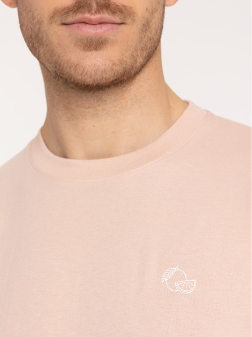 T-shirt col rond motif...