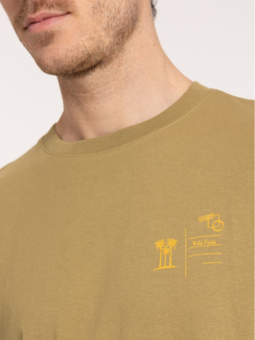 T-shirt col rond coloris...