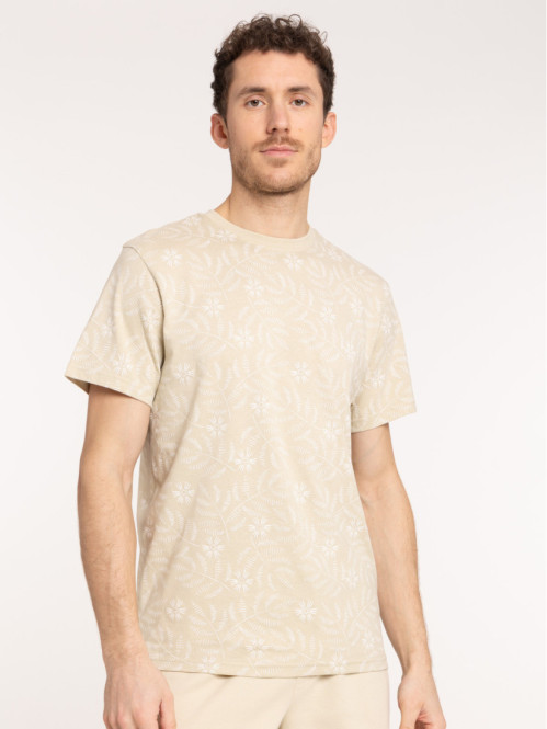 T-shirt motif feuillage...
