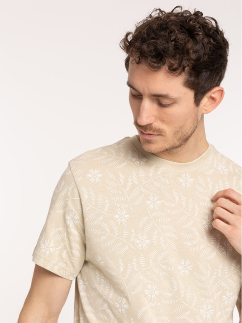 T-shirt motif feuillage...