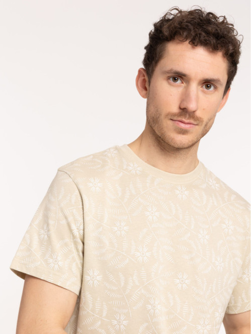 T-shirt motif feuillage...